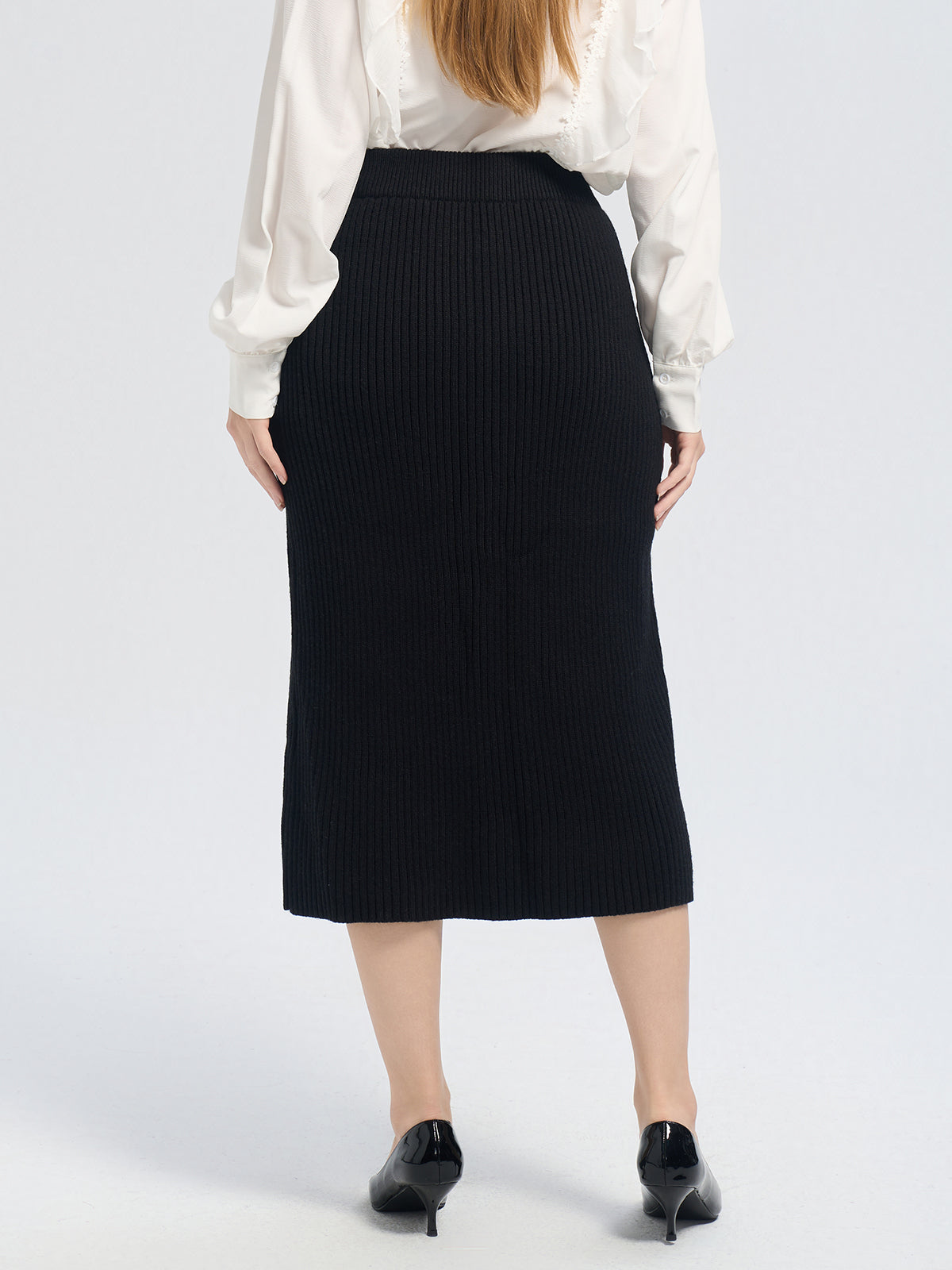 S·DEER striped button-front pockets skirt, casual and cozy