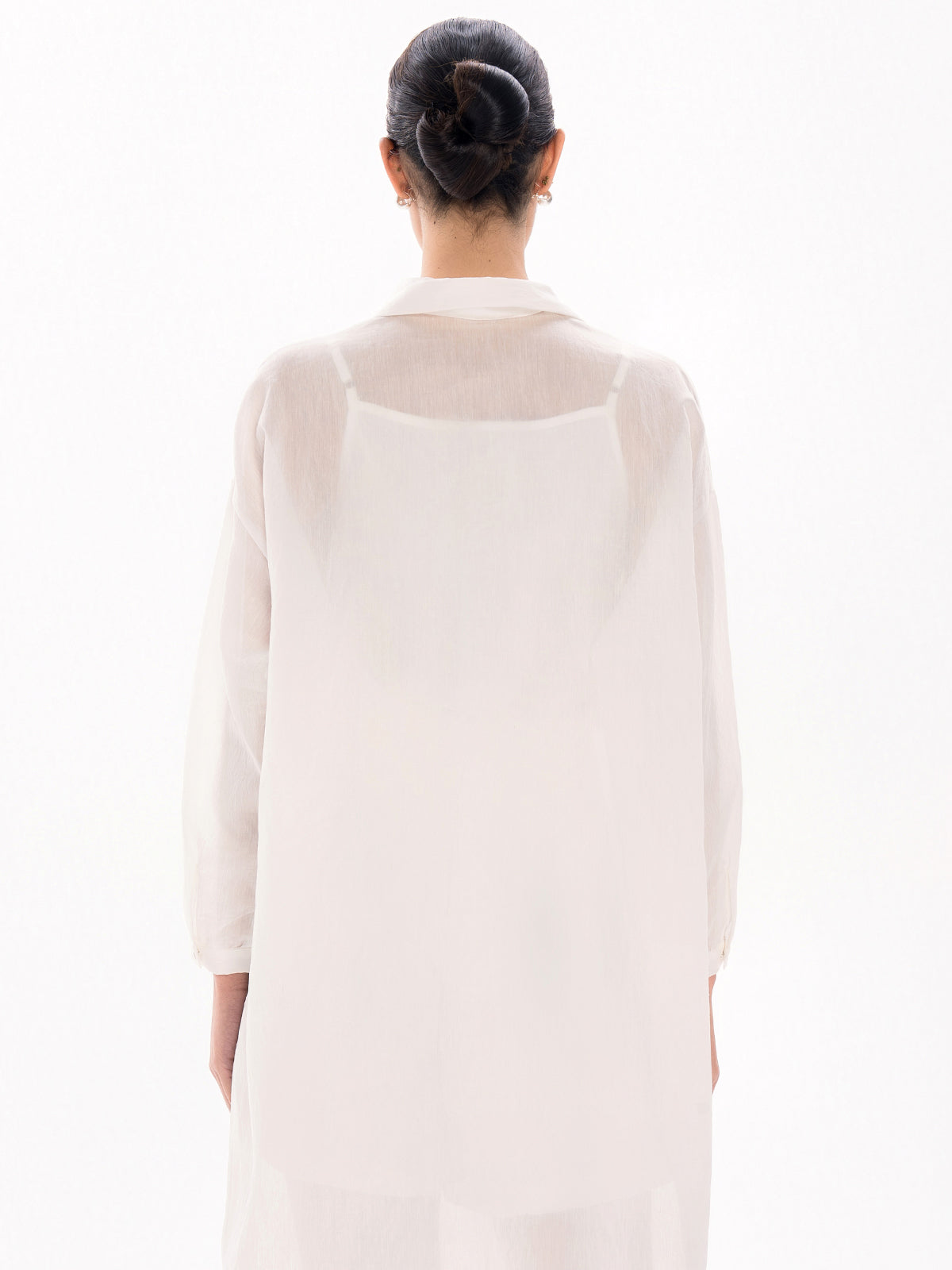Drop Shoulder Loose Fit Longline Shirt