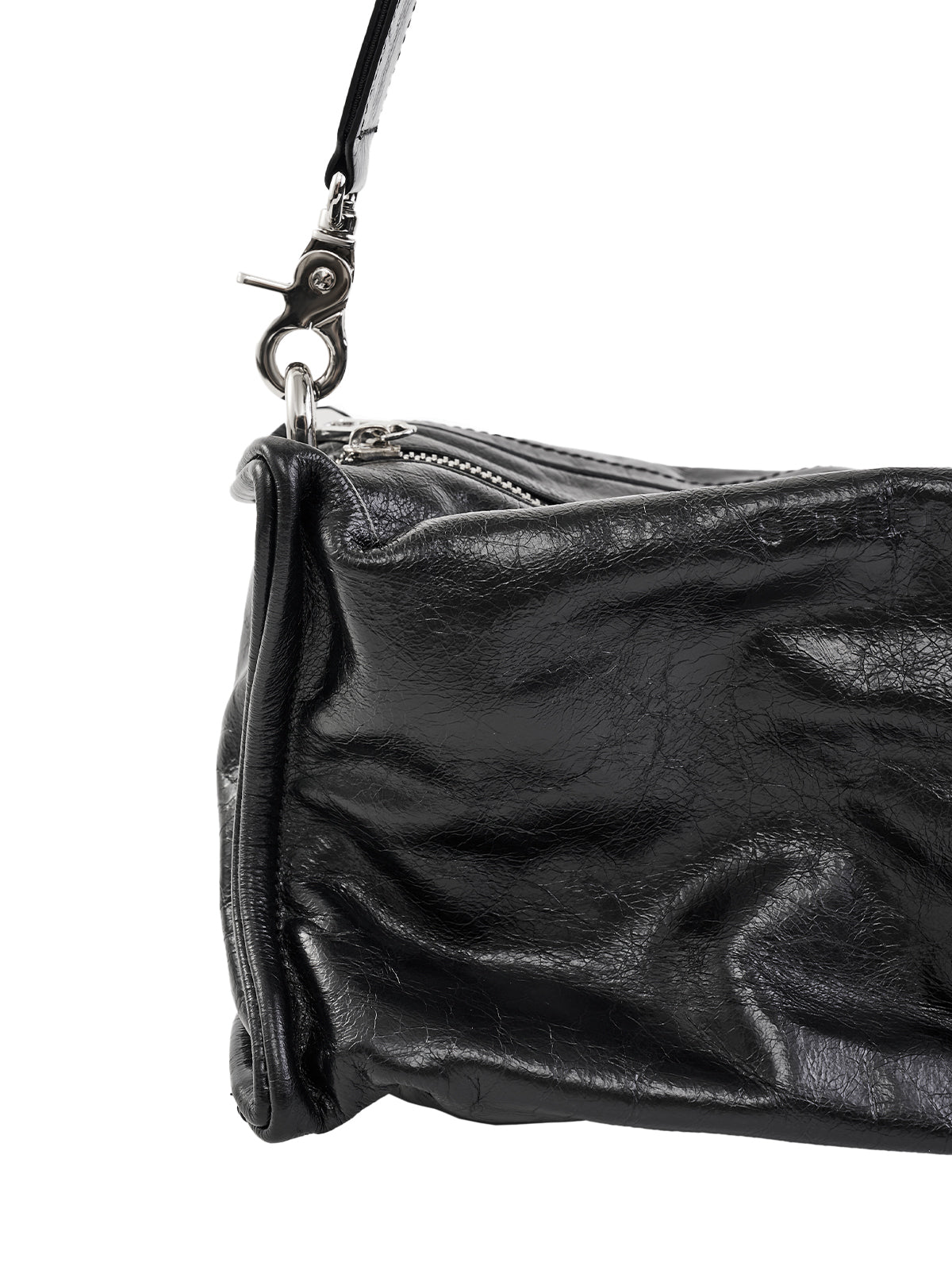 Textured Fuax Leather Crossbody Bag