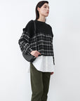Round Neck Checked Knitted Shirt