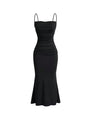 Ruched Body-Con Maxi Dress