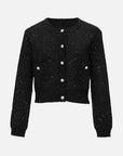 Noir Sequins Sweater Cardigan