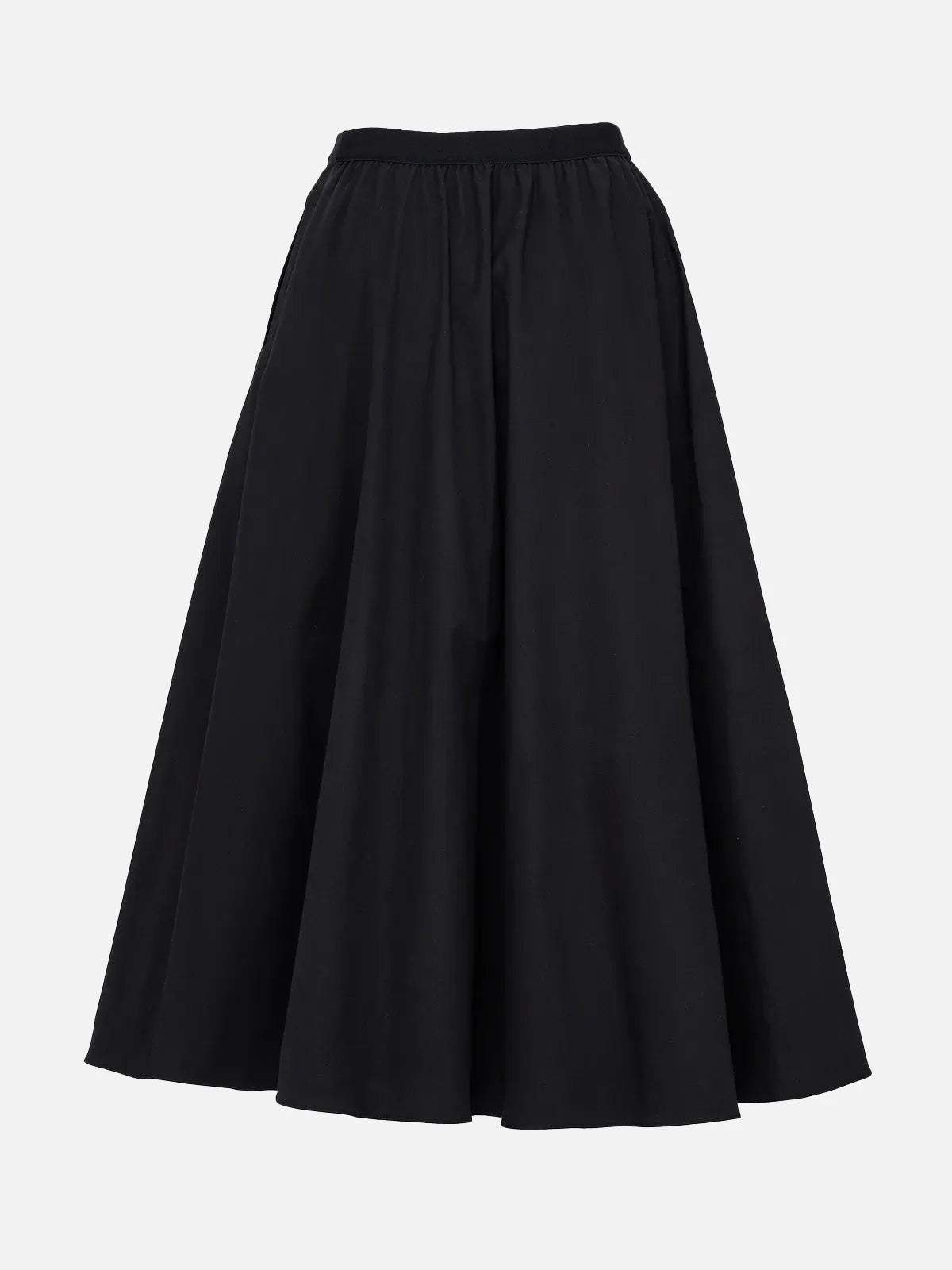 High-Waist A-Line Midi Skirt – S·DEER