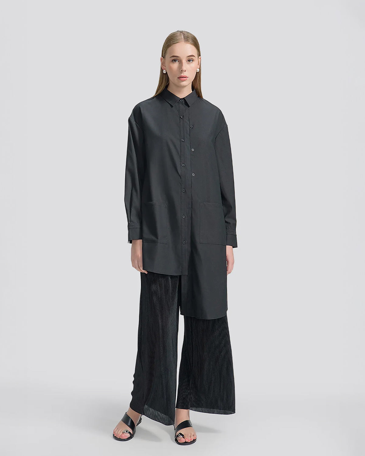 Cinched-Waist Blazer Vest Dress – S·DEER Cinched-Waist Blazer Vest Dress – S·DEER