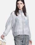 Simple Stand Collar Loose Light Short Jacket