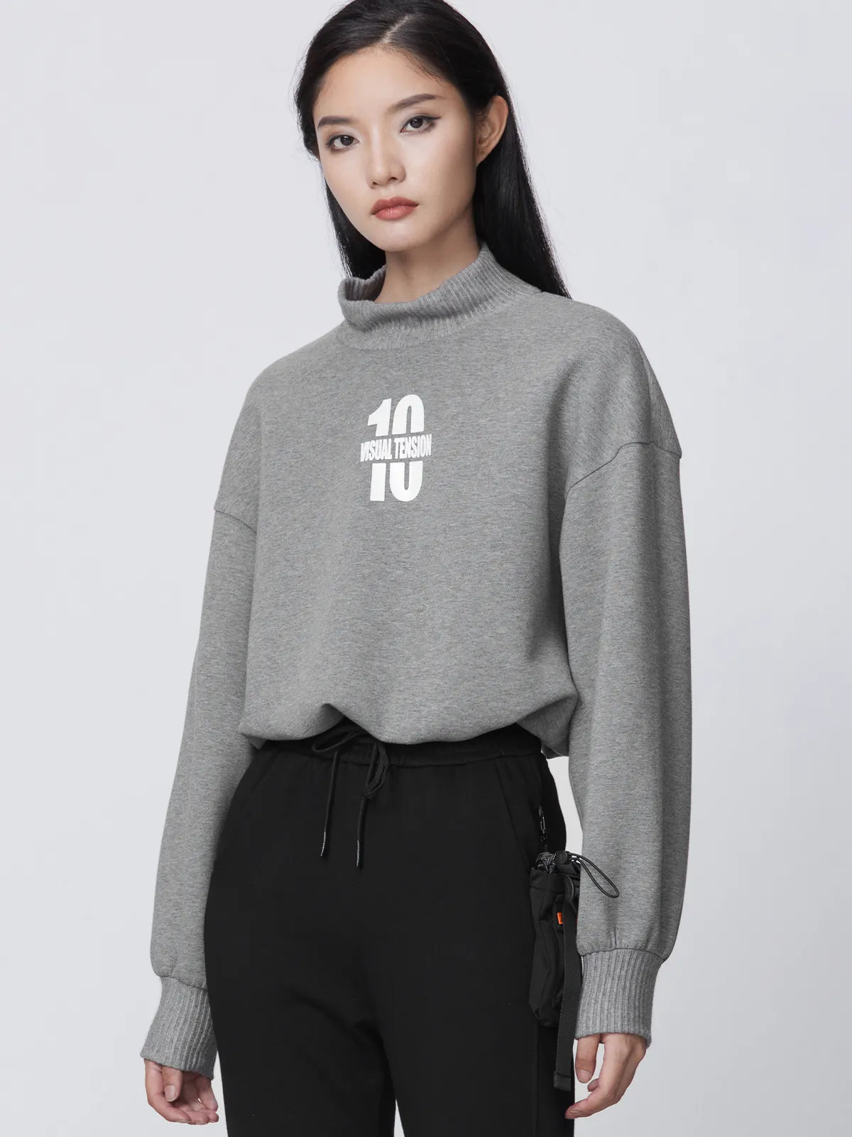 Loses Sweatshirt mit Buchstabendruck