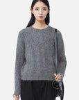 Round Neck Loose Long-Sleeved Sweater