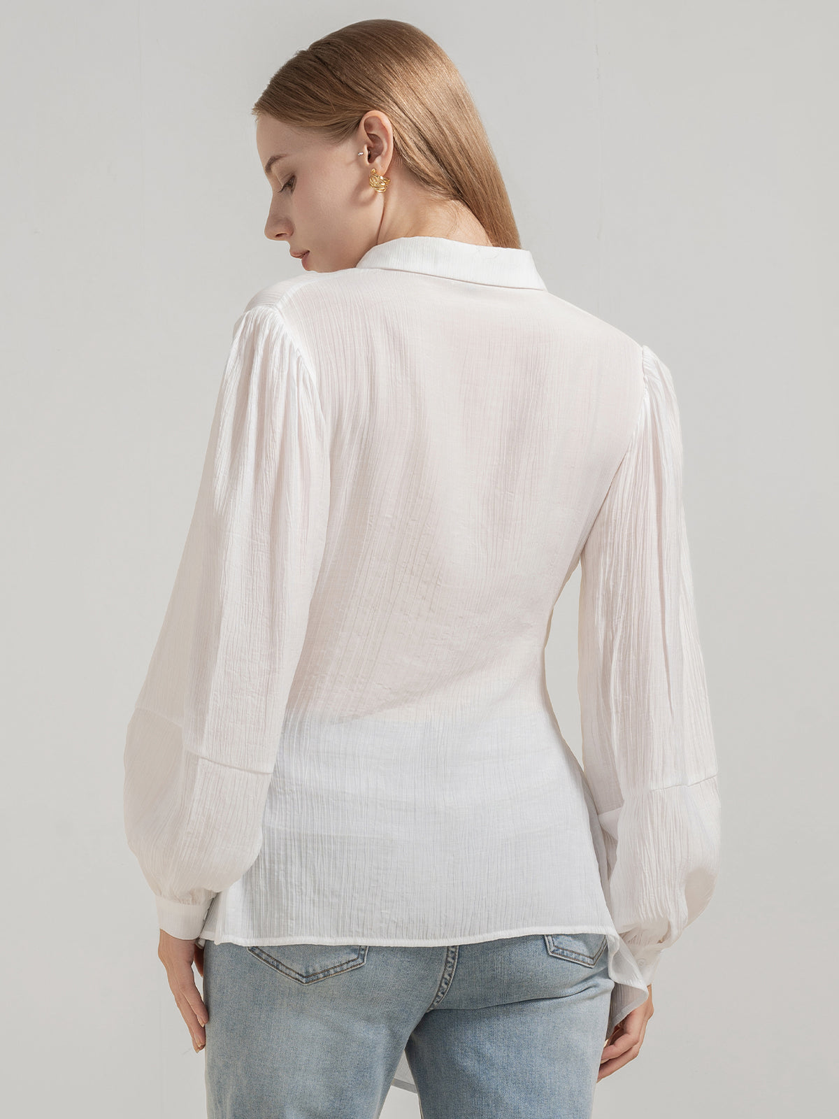 Knotted Front Irregular Cut Shirt