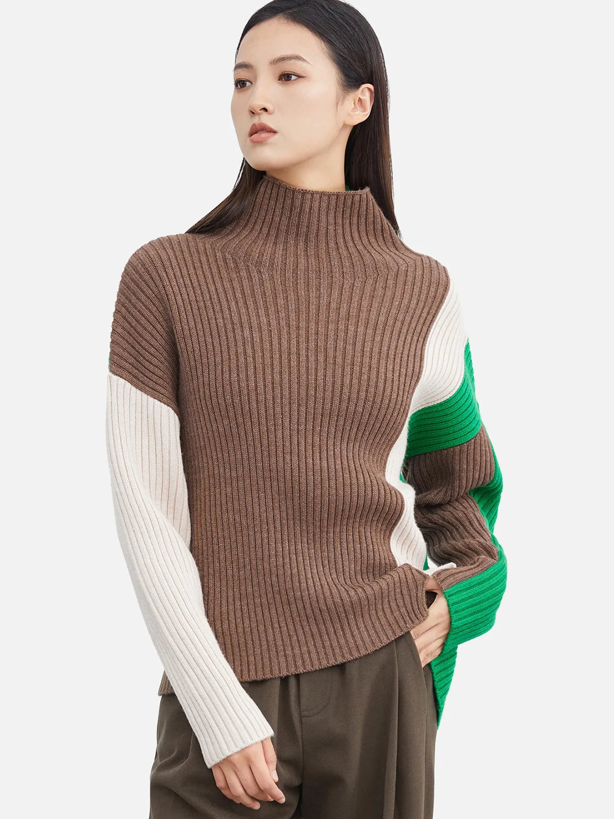 High Neck Loose Sweater