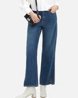 Split Hem High-Rise Loose Jeans