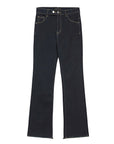 Denim pants that combine classic charm with a touch of uniqueness