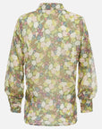 Floral Sequins Twisted Knot Shirt