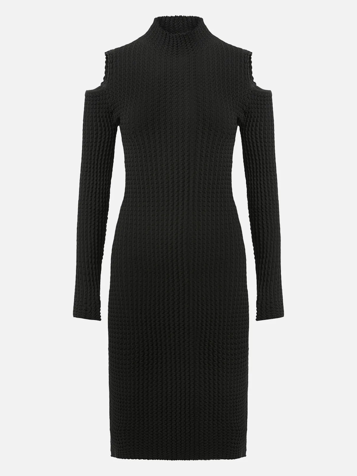 Cold Shoulder Cutouts Sweater Dress