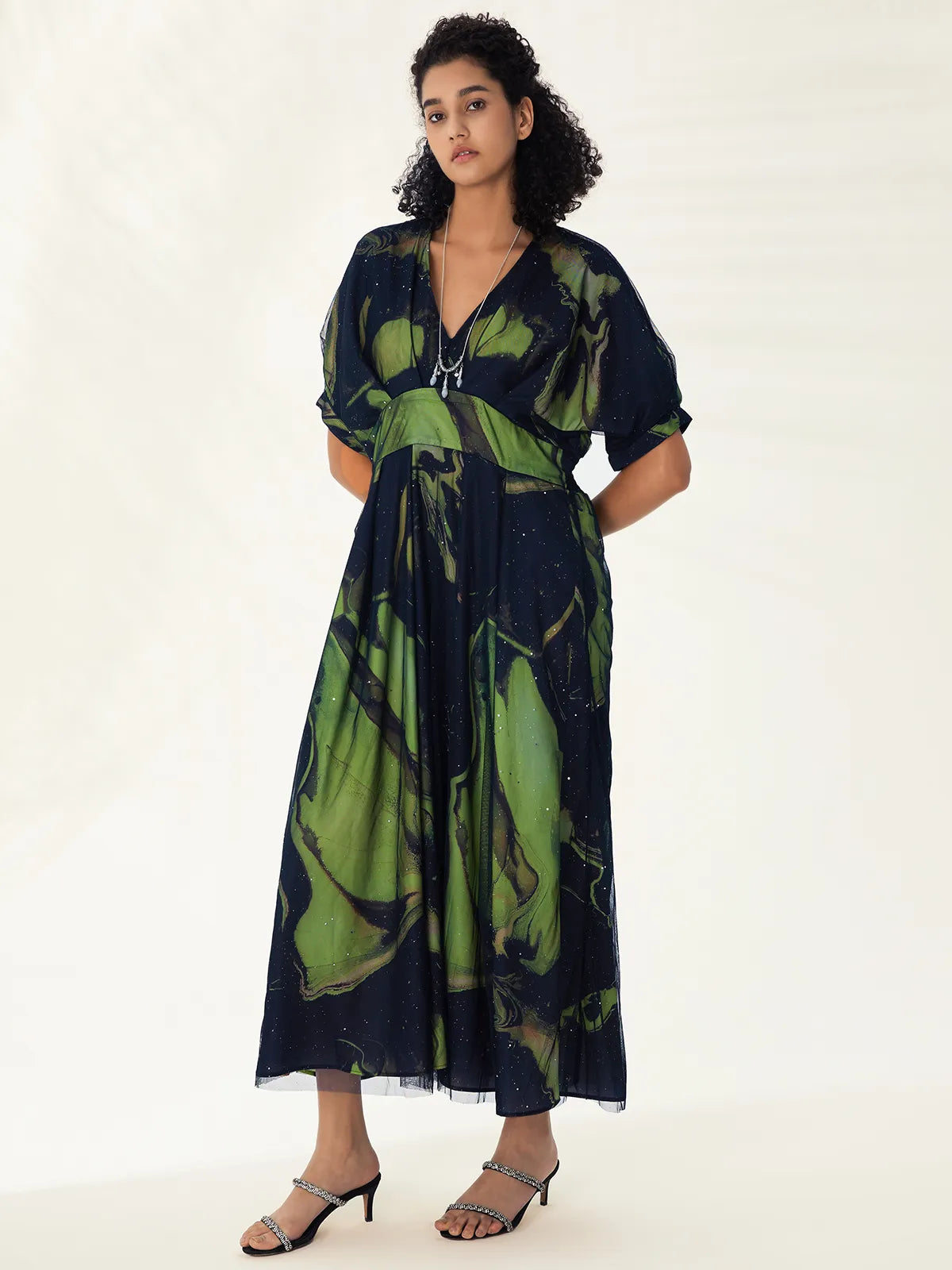 Flowy Loose Long Formal Midi Dress