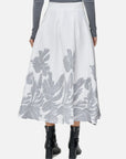 Elegant Silhouette and Comfortable Fit: White A-line Skirt for Every Day