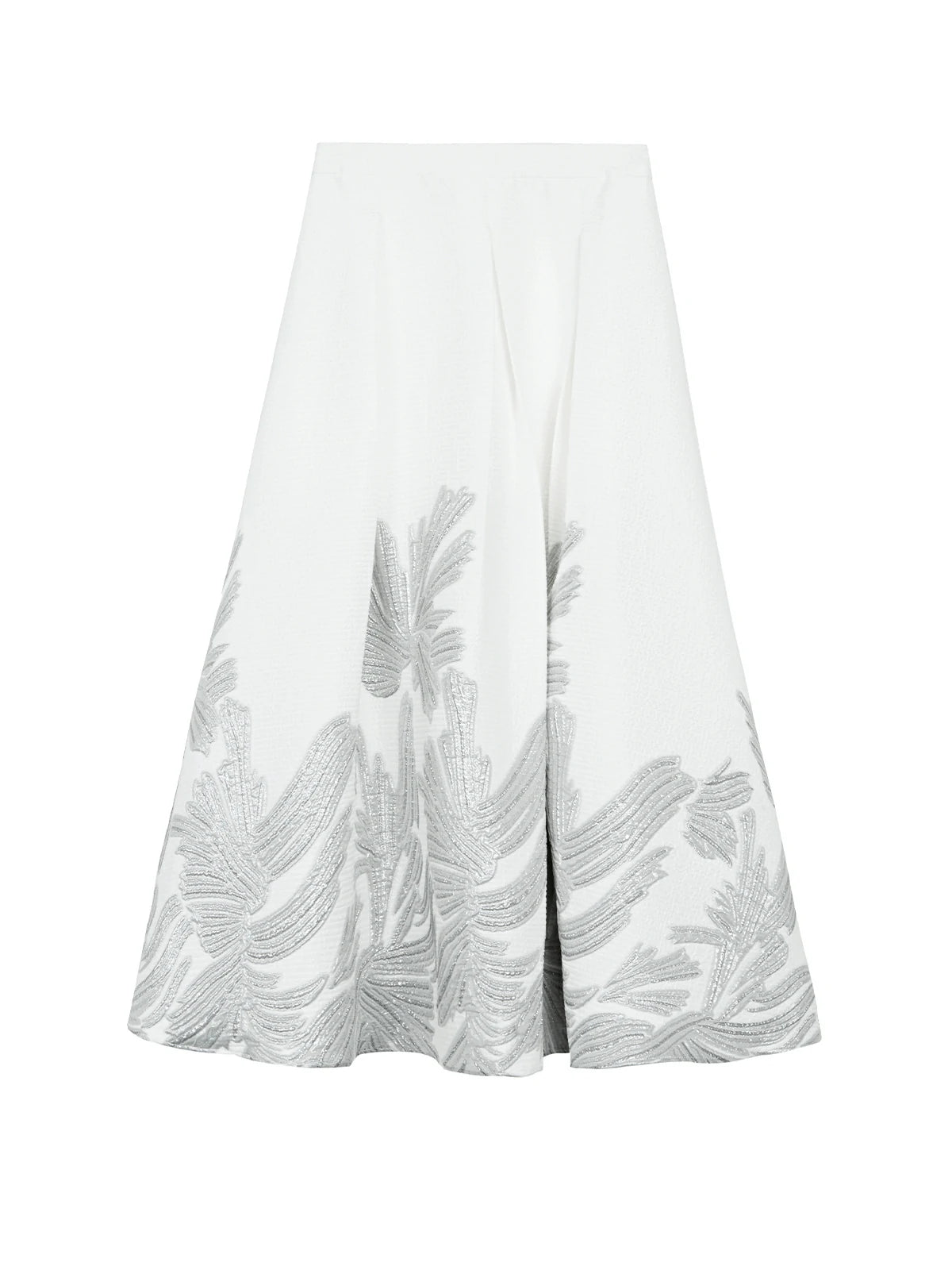 Distinctive Outfit Choice: White A-line Skirt for Trendsetting Style