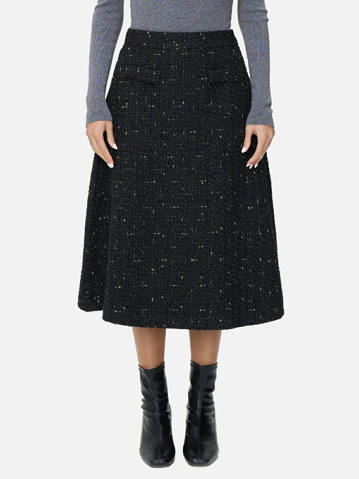 Sophisticated woolen A-line skirt for women
