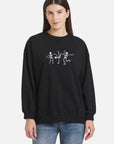 Black bat wing sweatshirt for Halloween: A mysterious and stylish choice for the holiday.