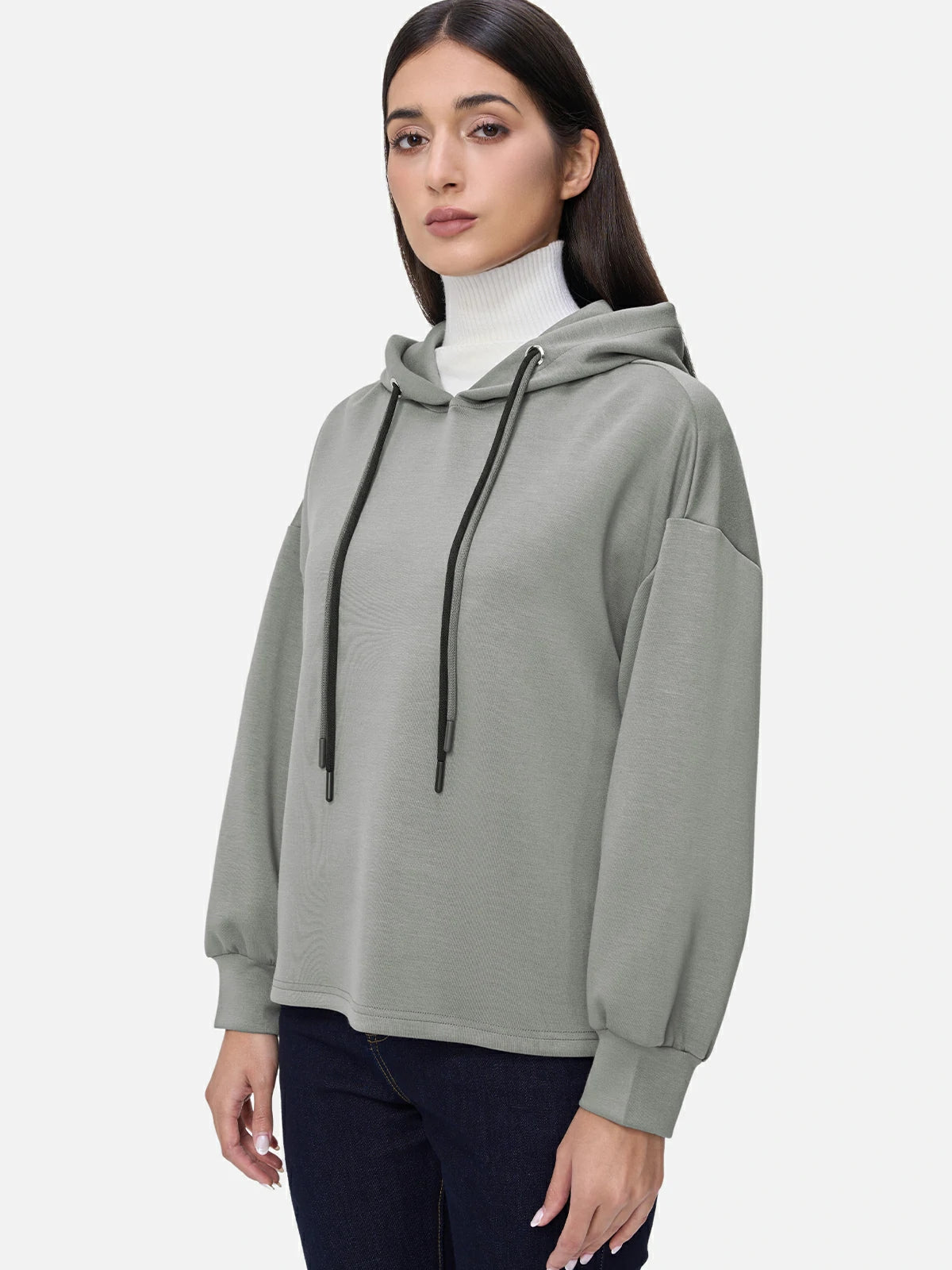 Modern Comfort: Grey  Hoodie, Combining Ease with Trendy Appeal
