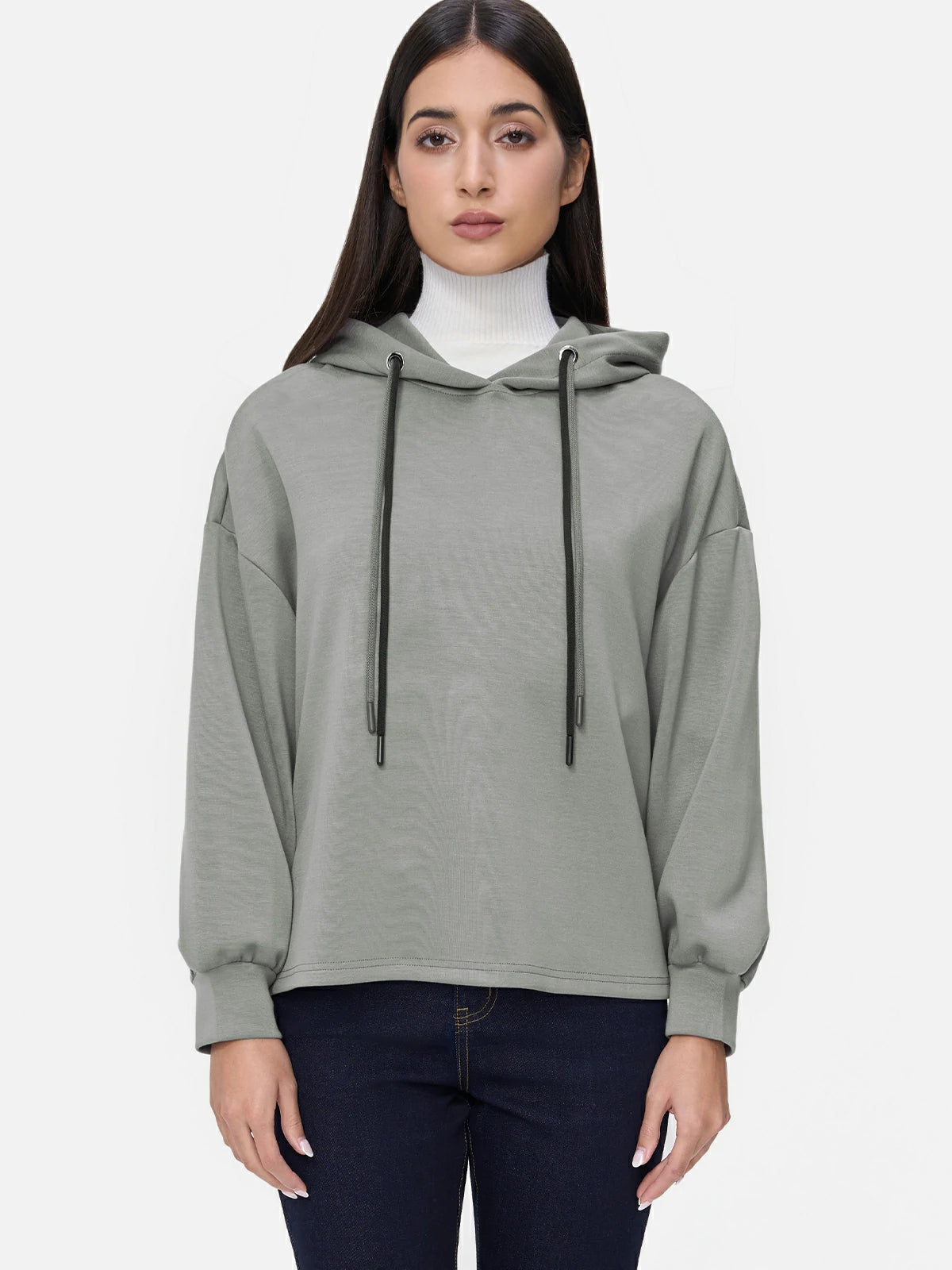 Relaxed Sophistication: Grey  Hoodie for Casual-Chic Outfits
