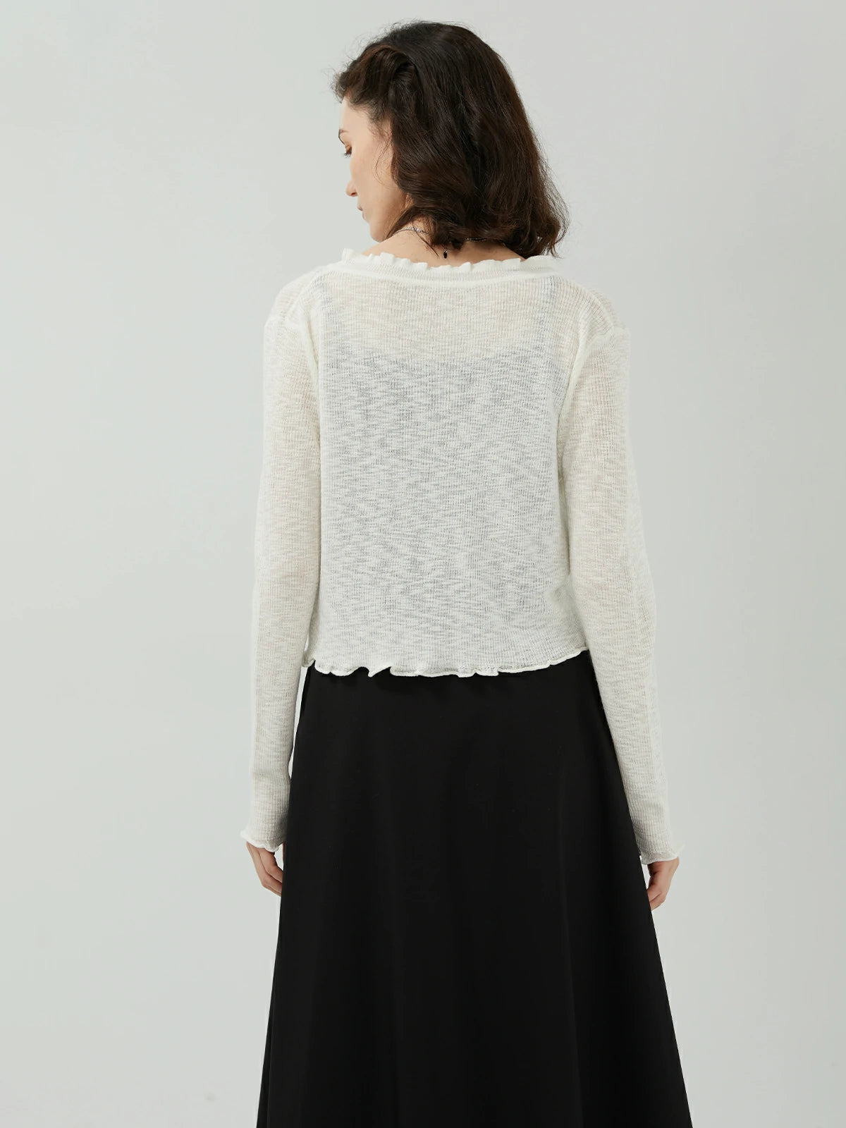 V-neck Cardigan Sweater