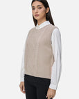 Round-Neck Sweater Vest for a Flattering Silhouette