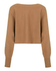Modern Elegance: Short-Length Batwing Sleeve Sweater in Classic Cashmere