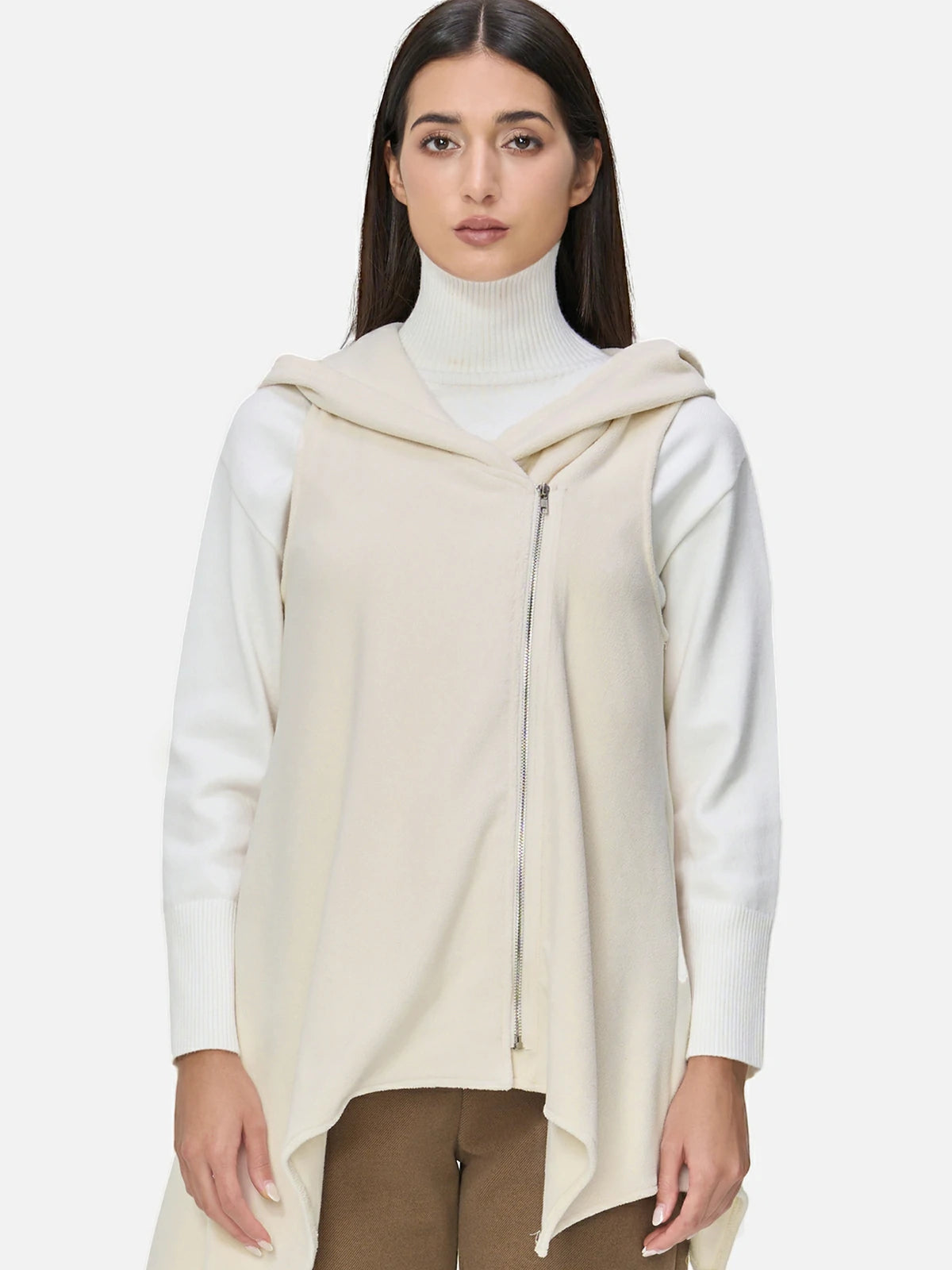 Hooded Irregular Vest