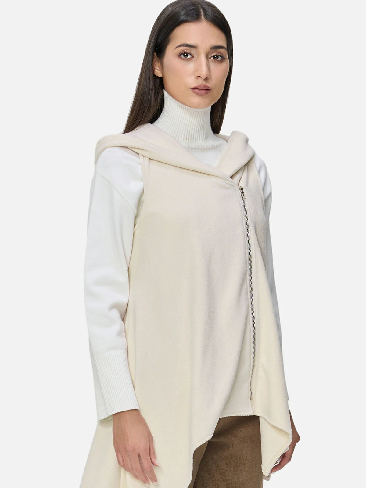 Hooded Irregular Vest