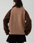 Color-Blocked Fleece Jacket