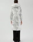 Detachable Design White Down Jacket with Adjustable Fit