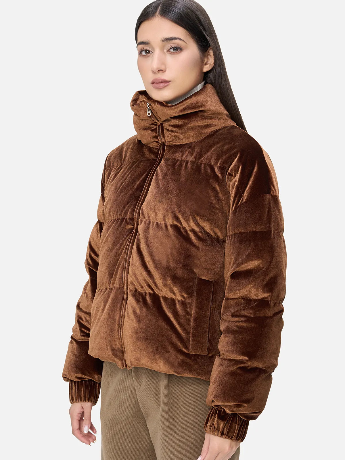 Stand Collar Goose Down Coat: Stylish Warmth for Cold Seasons