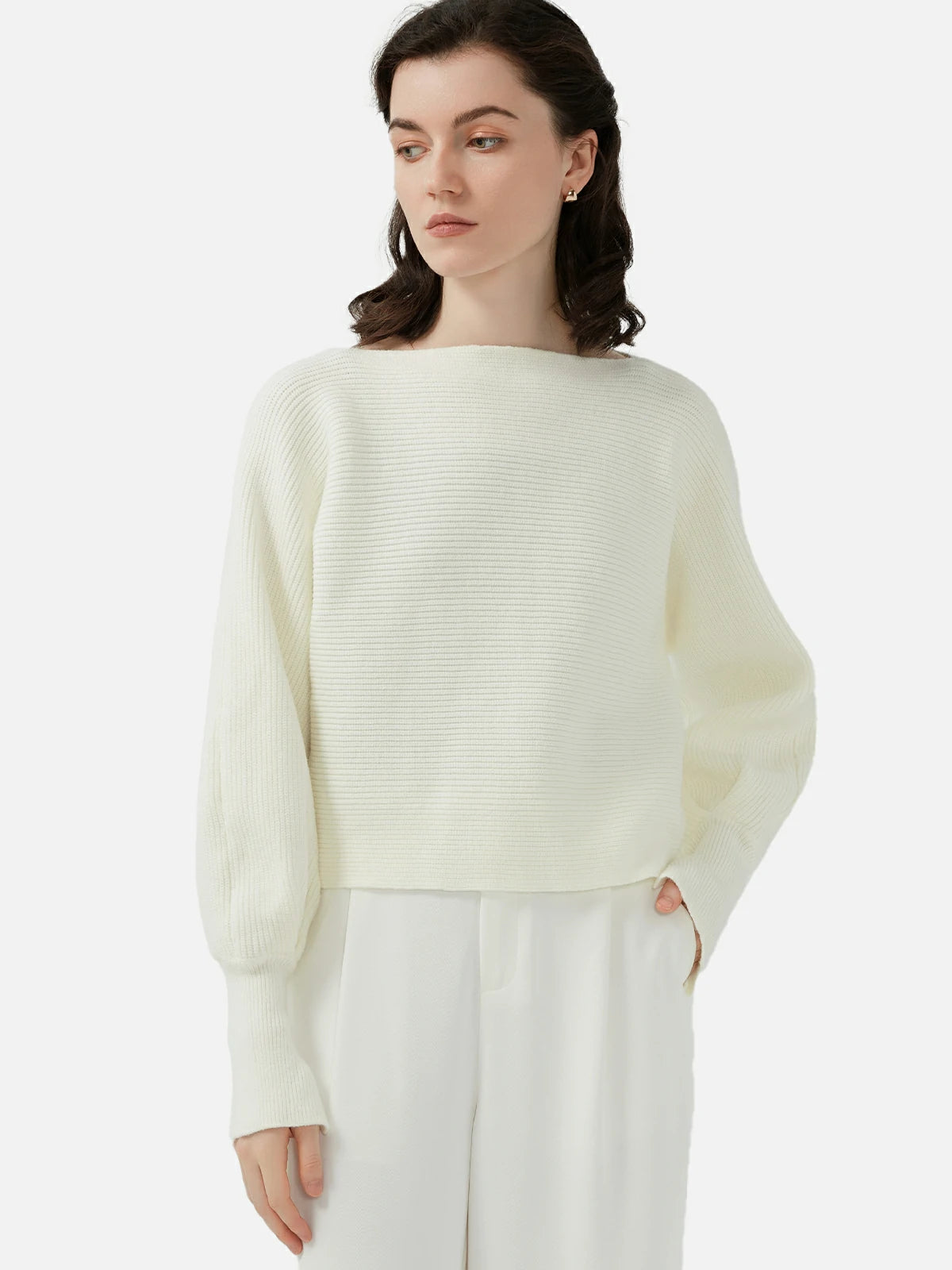 Round Neck Loose Knit Sweater