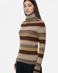 Elegant High-Neck Winter Sweater with Tailored Fit