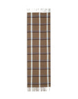 Trendy elements injected into the unique design of the plaid fringe scarf