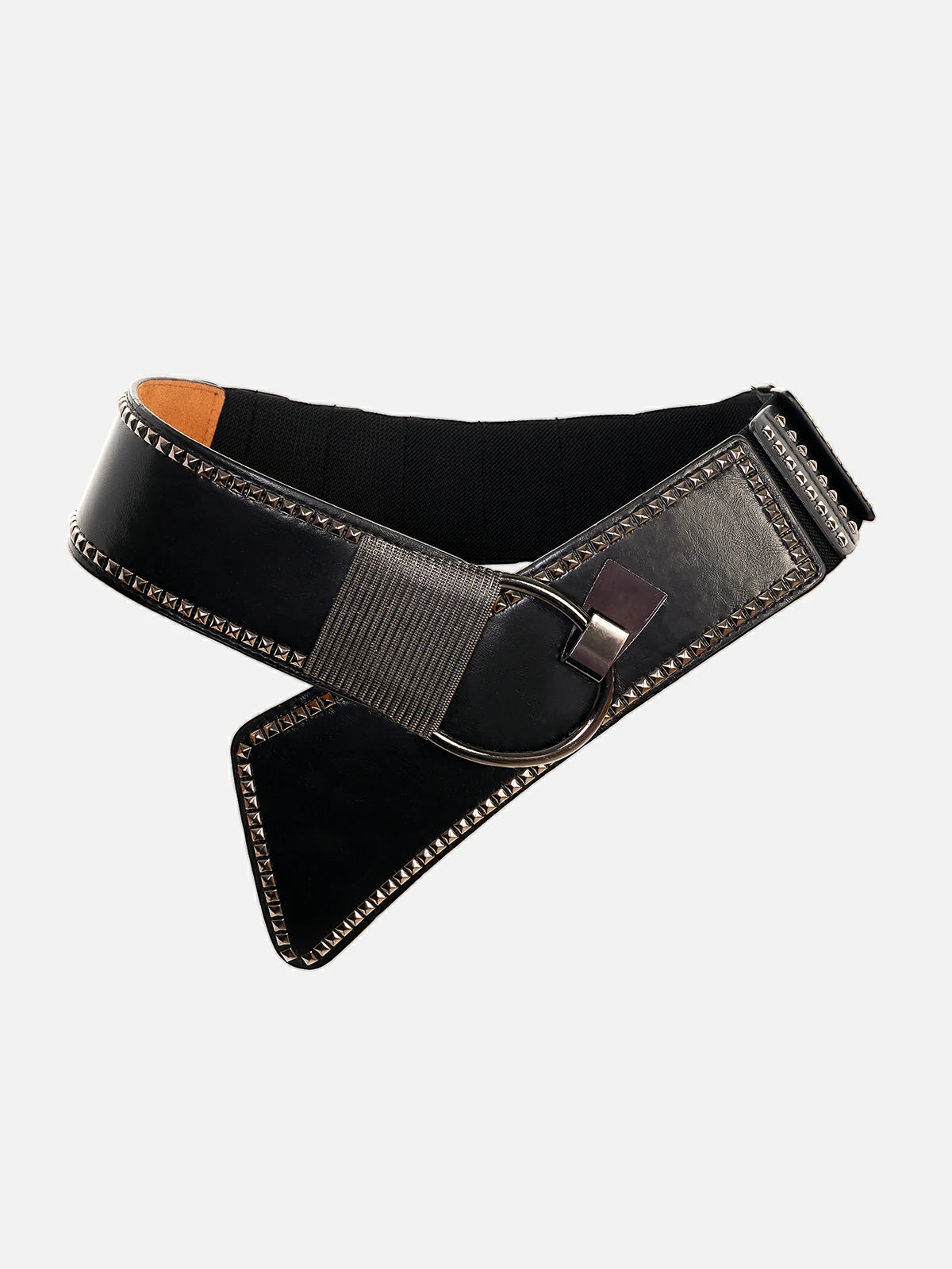 Cinturón elástico con tachuelas de moda
