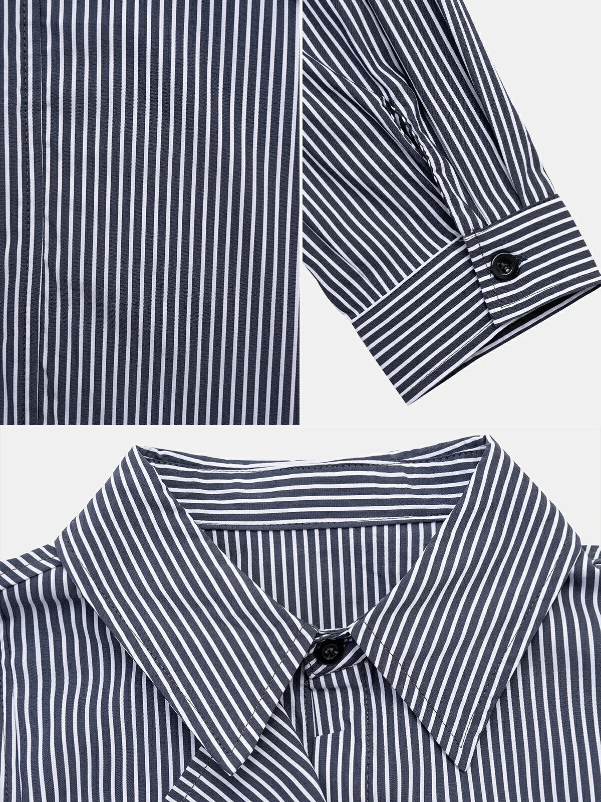 Classic Pinstriped Button-Down Shirt