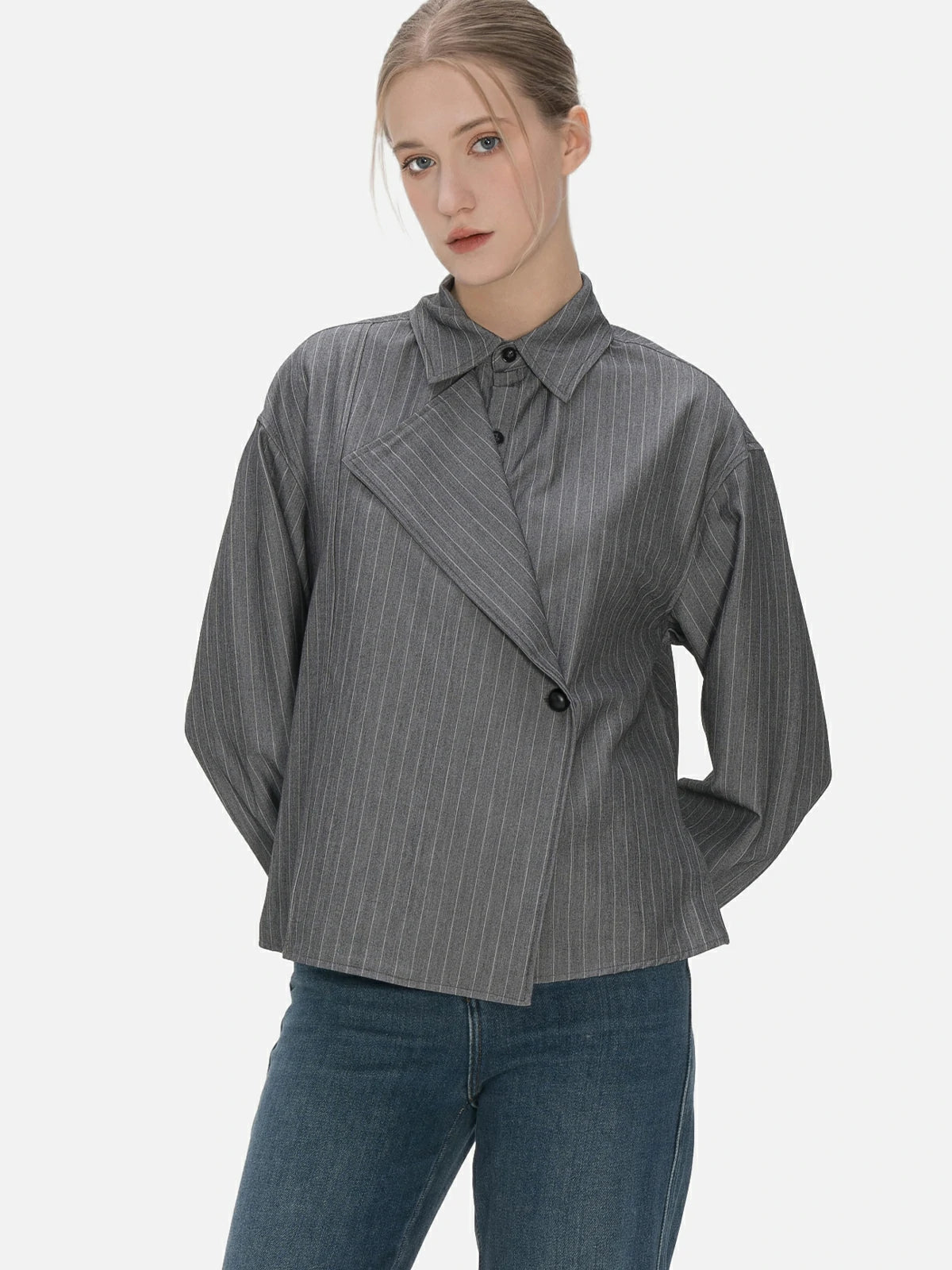 Personalized fashion ladies&#39; splice shirt