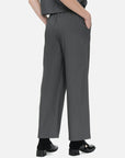 Lightweight and stylish gray bottoms with a flowing silhouette for a modern look
