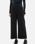 Elevate your style with these vertical stripe wide-leg pants, combining timeless elegance with fashionable comfort.