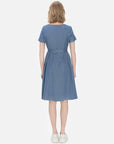 Versatile and comfortable tie-waist midi dress suitable for various occasions