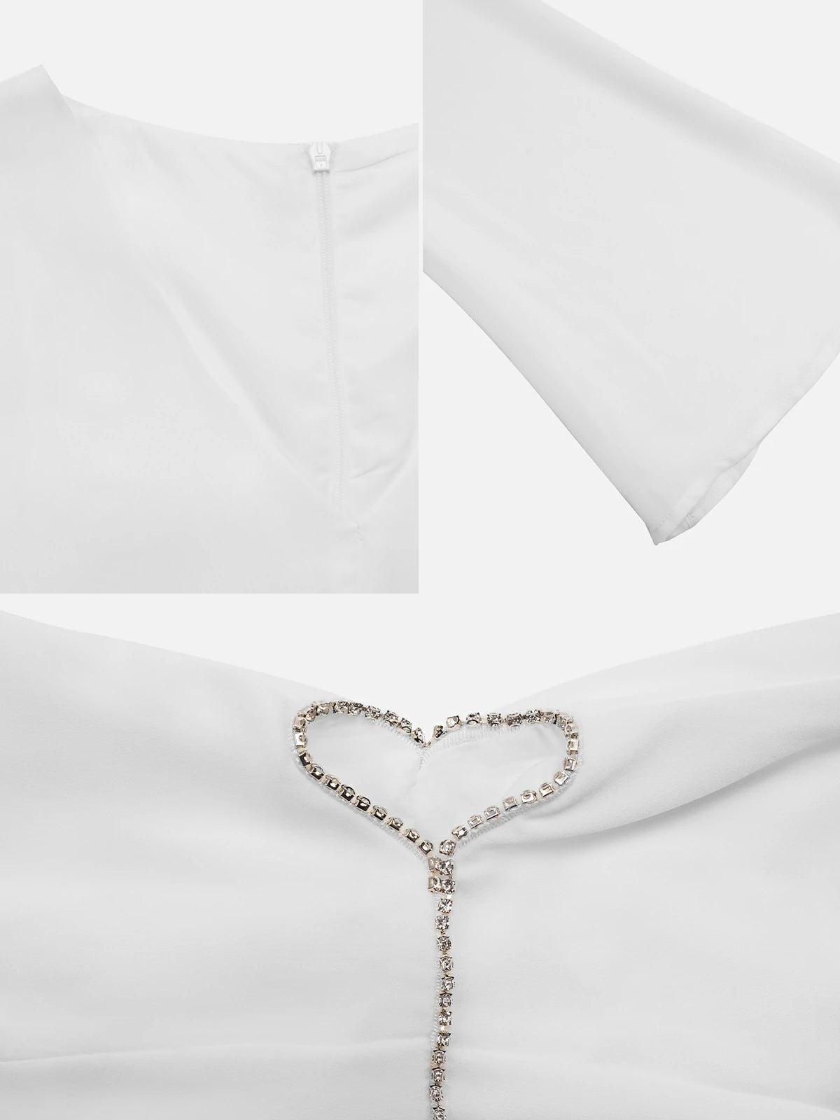Romantic V-neck Cutout Flowy Dress