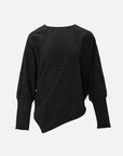Stand out in the crowd with this pullover sweater's distinctive design, featuring shiny threads.
