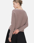 Round-neck sweater providing both warmth and a clean aesthetic