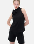 Solid color sleeveless top