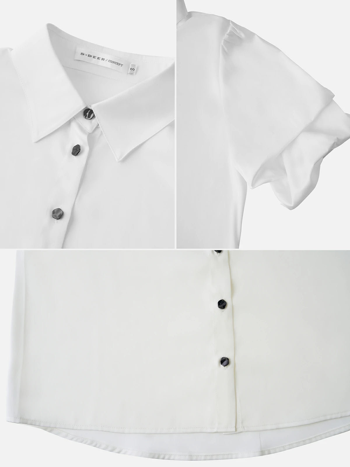 Classic Court Sleeves Button Down Shirt