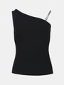 Chain Asymmetric Knit Tank