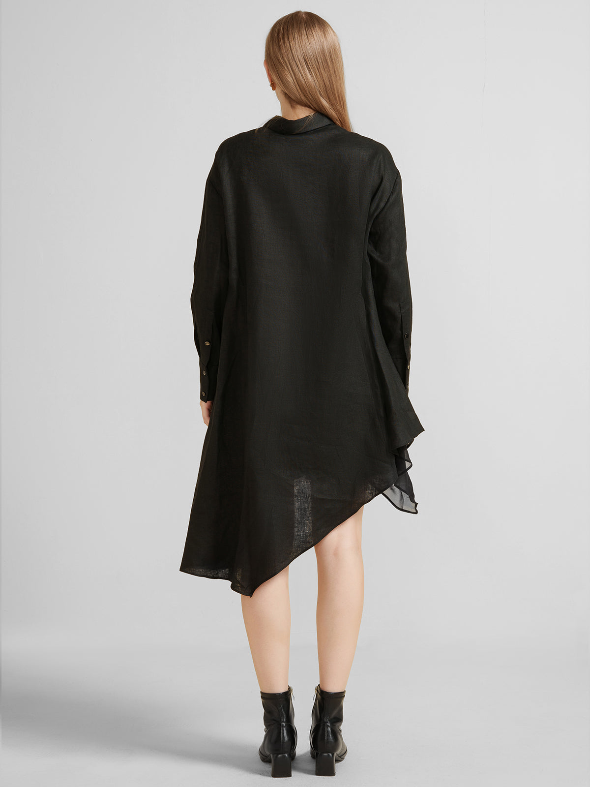 Asymmetric Hem Longline Shirt