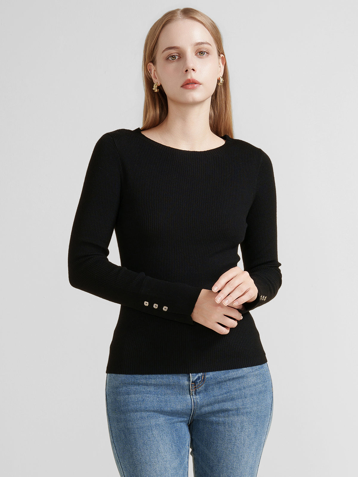 Ribbed Slim Fit Knit Top