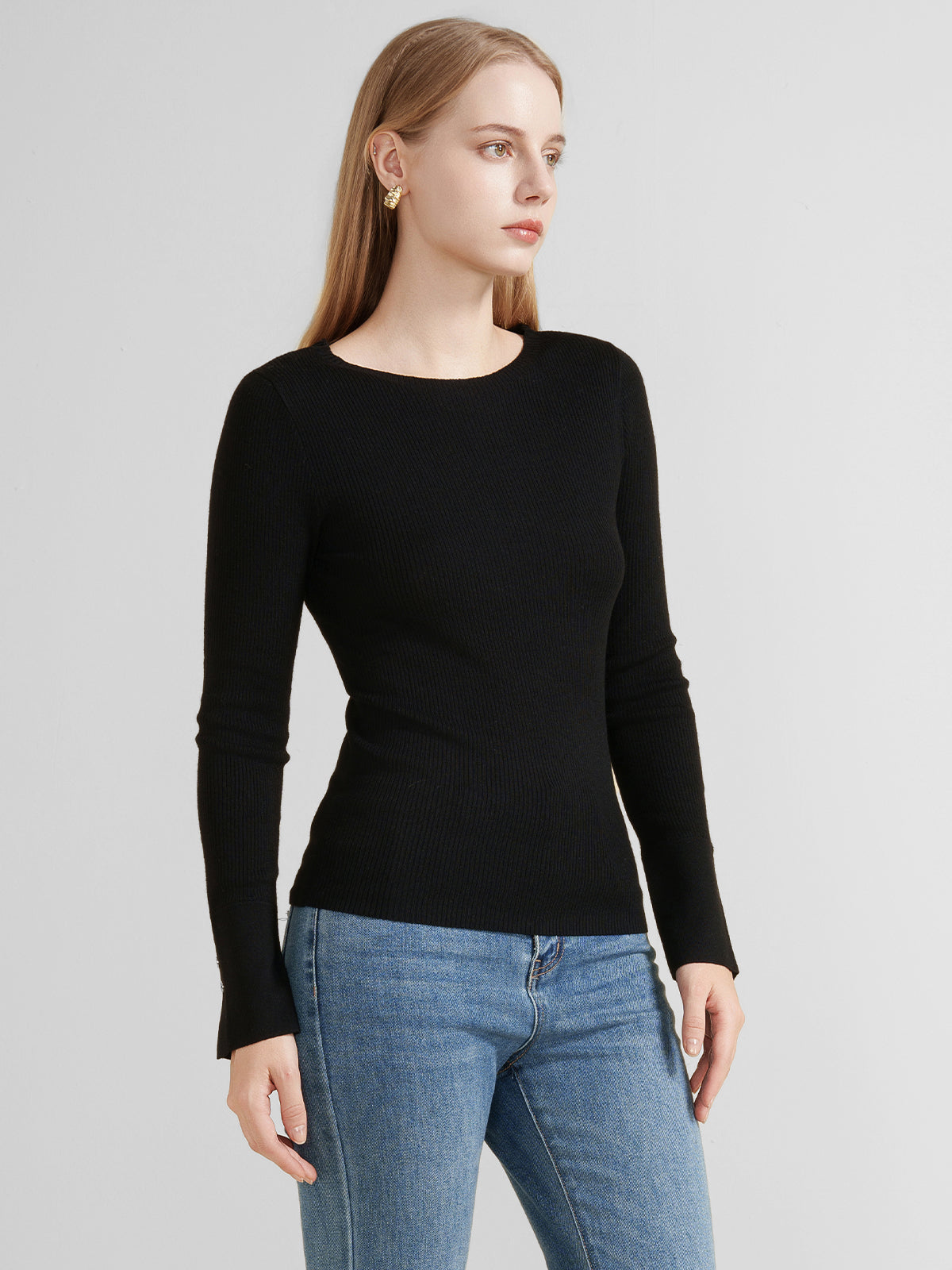 Ribbed Slim Fit Knit Top